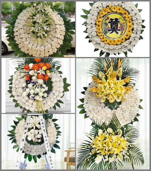 四川成都都江堰市玉堂镇新生村花圈速递